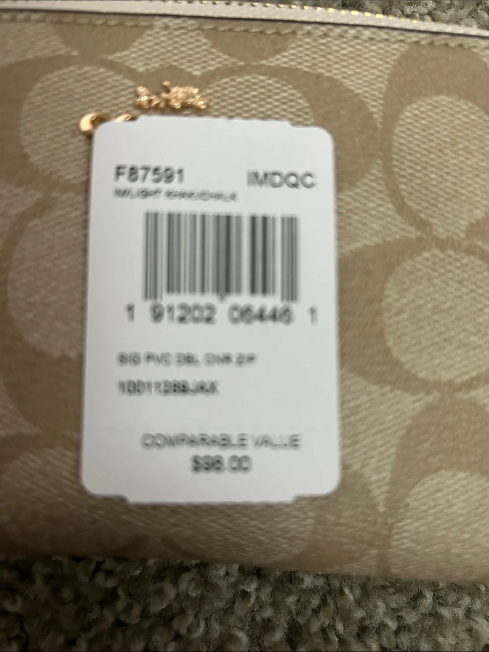 Coach compact wristlet